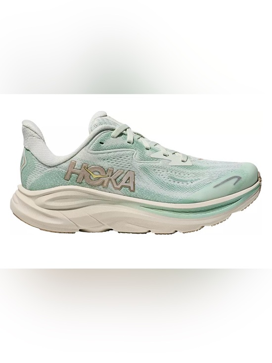 Hoka Shoes - HOKA Clifton 10s in Deep Teal/Gold
*FITS A WOMENS SIZE 6*